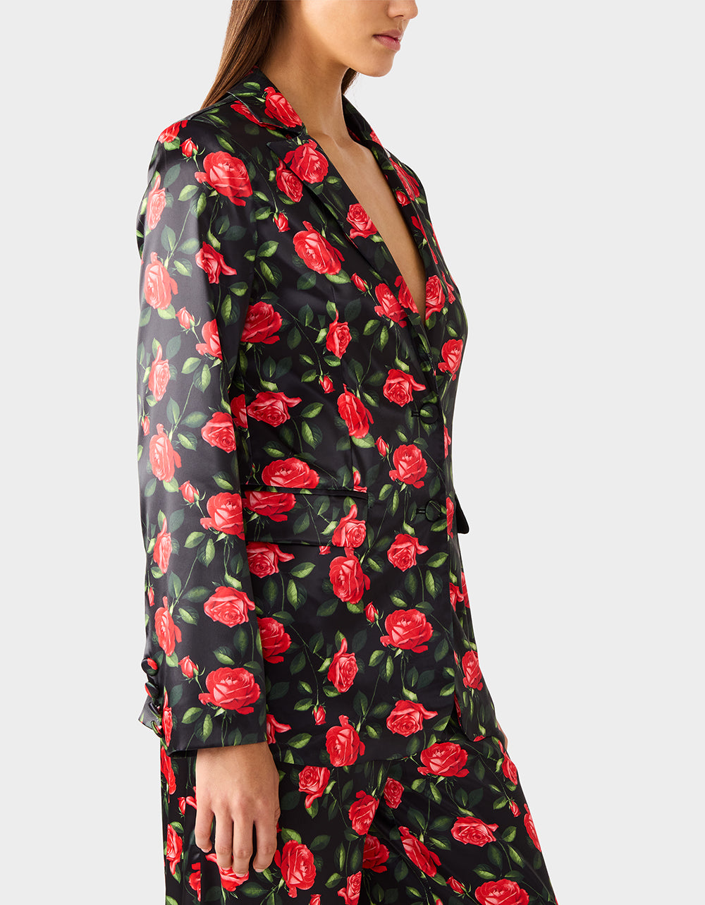 POWER BLOOM BLAZER BLACK - APPAREL - Betsey Johnson