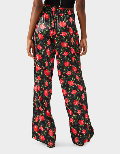 POWER BLOOM PANT BLACK - APPAREL - Betsey Johnson