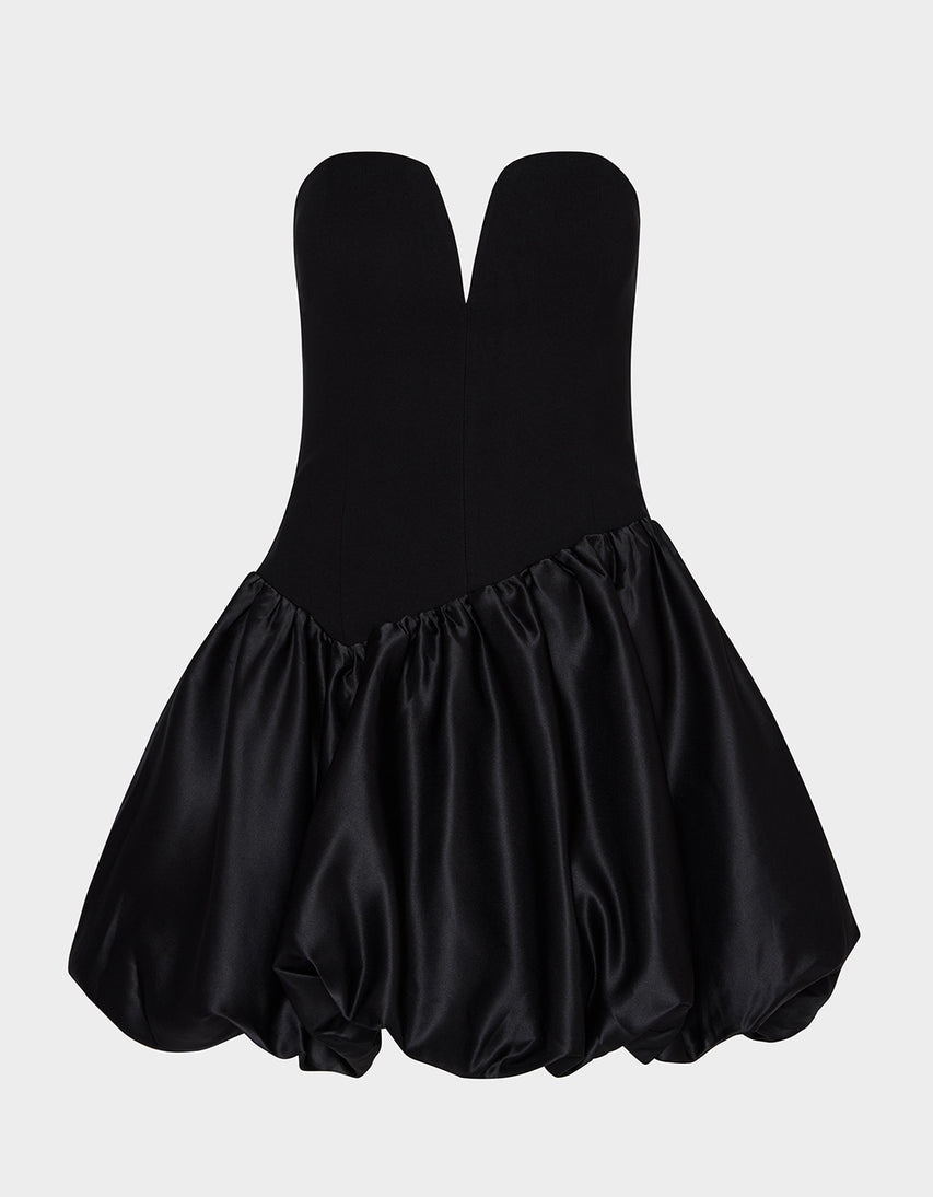 BUBBLE SOIREE DRESS BLACK - APPAREL - Betsey Johnson