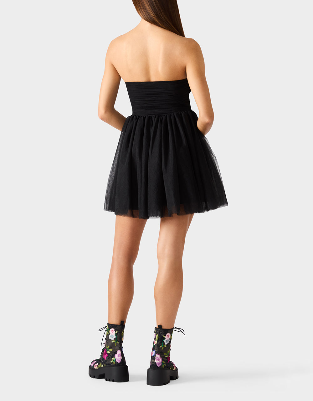 Women's Tulle Twirl Dress in Black | Size Medium | Betsey Johnson Women's Tulle Twirl Dress in Black | Size Medium | Betsey Johnson
