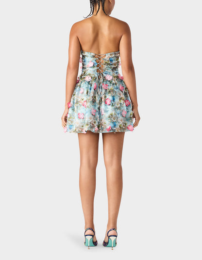 FLUTTER BLOOM DRESS MULTI - APPAREL - Betsey Johnson