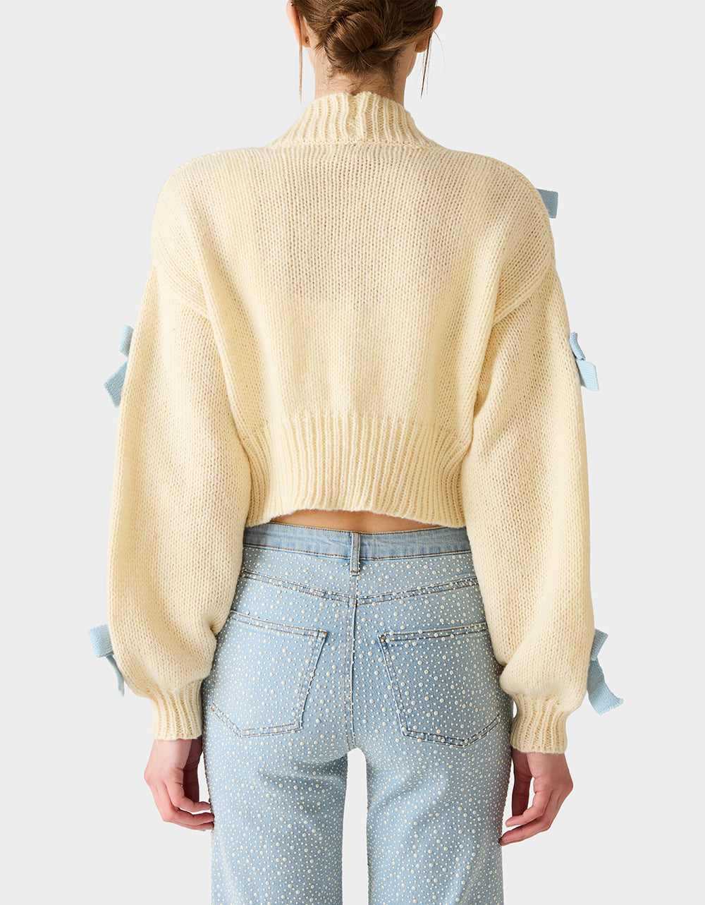 BOW CARDIGAN IVORY - APPAREL - Betsey Johnson - view 7