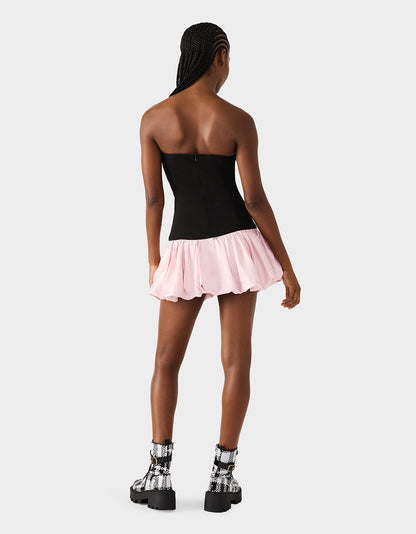 BETSEY'S BOW DRESS BLACK MULTI - APPAREL - Betsey Johnson