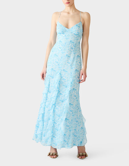 PETAL BREEZE MAXI DRESS BLUE - APPAREL - Betsey Johnson