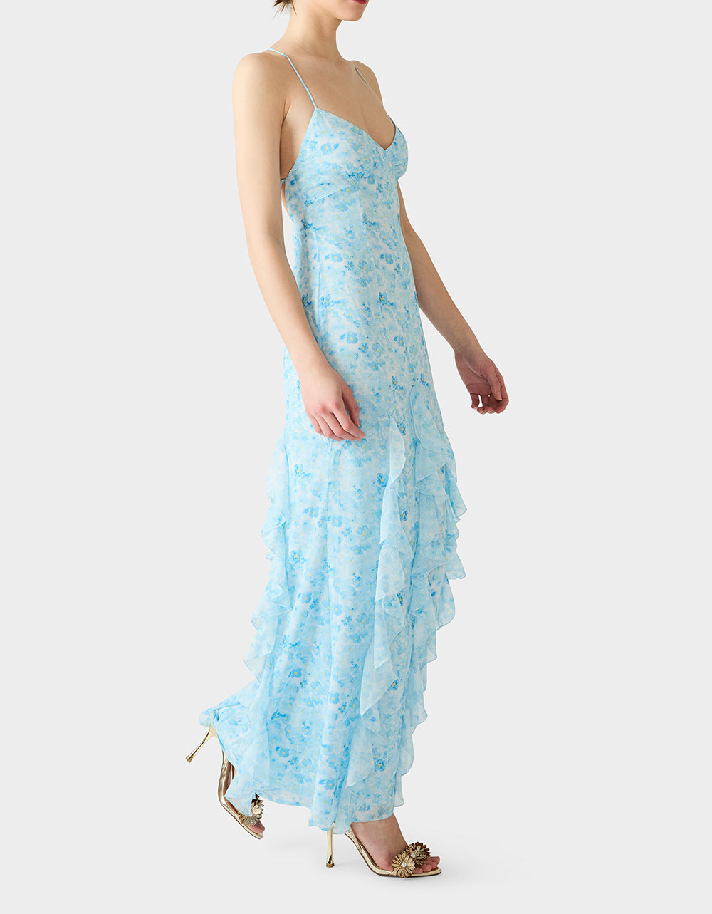 PETAL BREEZE MAXI DRESS BLUE - APPAREL - Betsey Johnson - view 6
