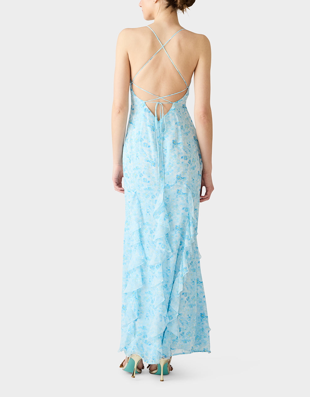 PETAL BREEZE MAXI DRESS BLUE - APPAREL - Betsey Johnson - view 3