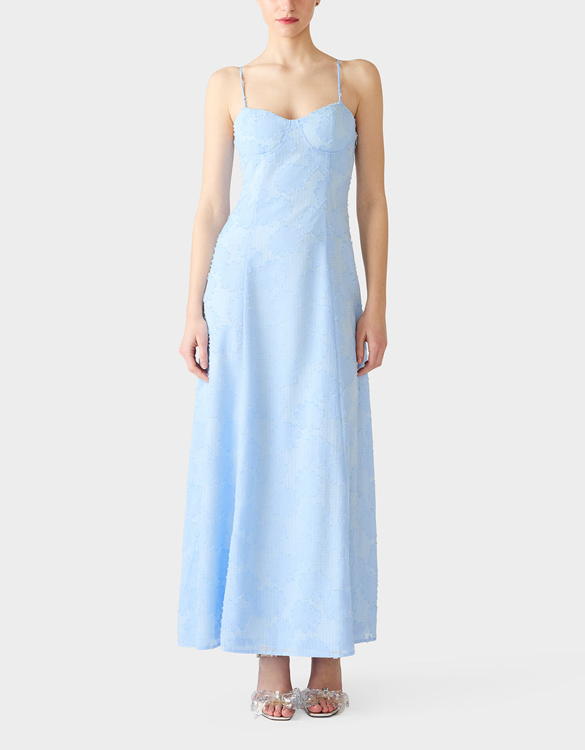 DAYDREAM DAISY MAXI DRESS LIGHT BLUE - APPAREL - Betsey Johnson
