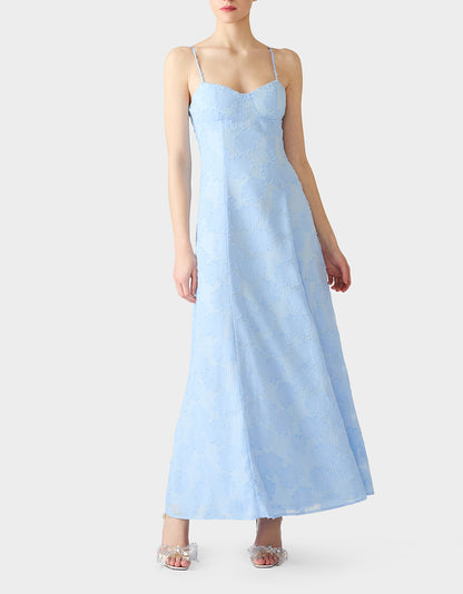 DAYDREAM DAISY MAXI DRESS LIGHT BLUE - APPAREL - Betsey Johnson