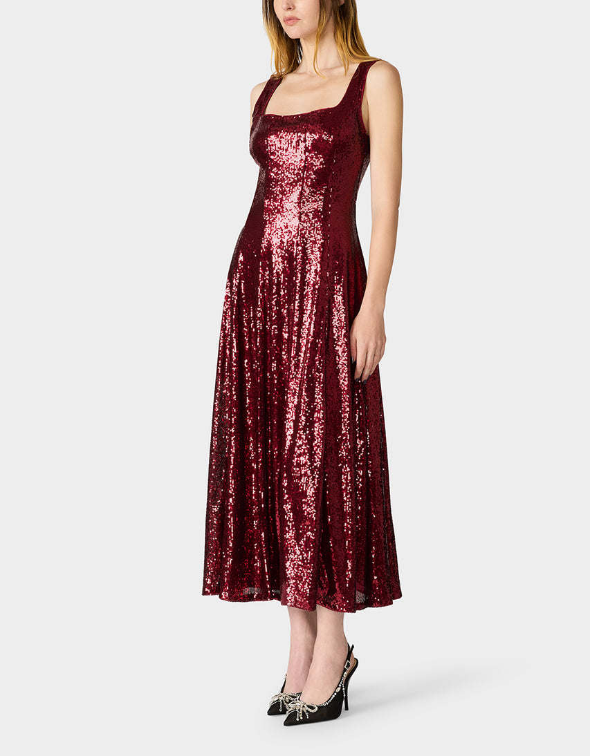 SEASON TO SPARKLE DRESS WINE - APPAREL - Betsey Johnson