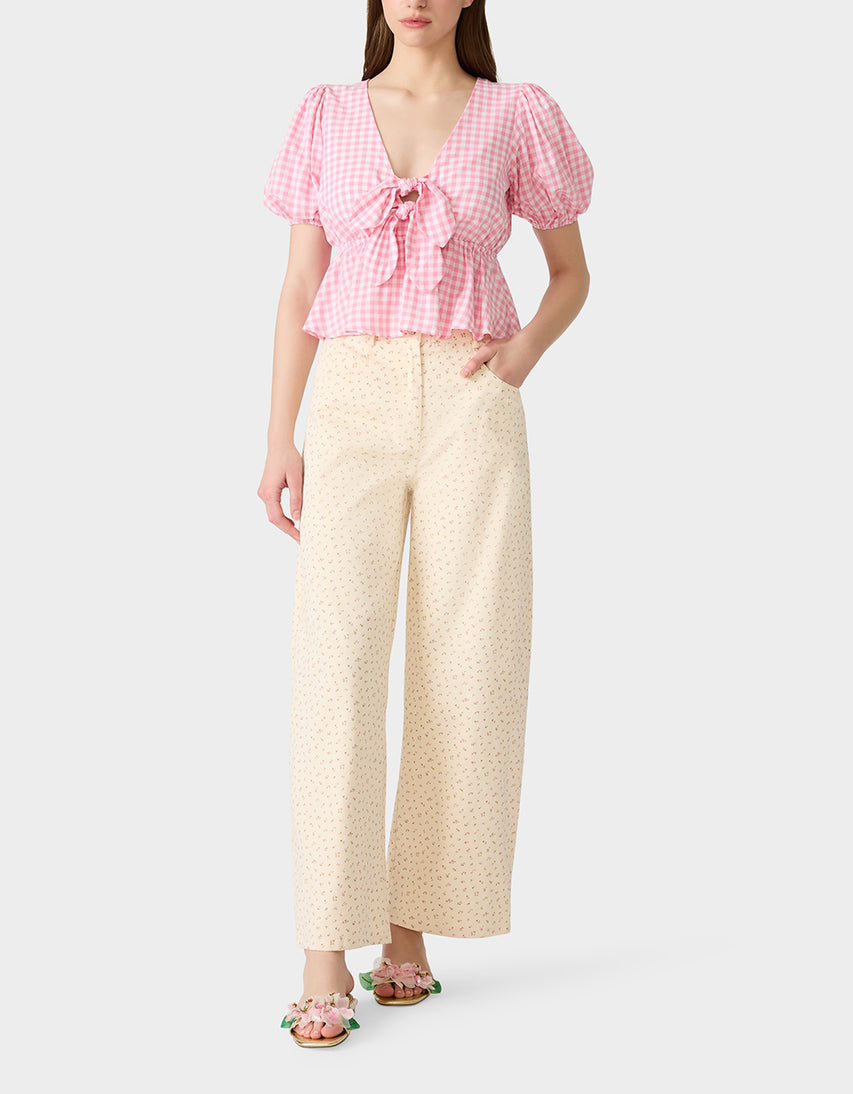 ROSEBUD JEANS CREAM - APPAREL - Betsey Johnson