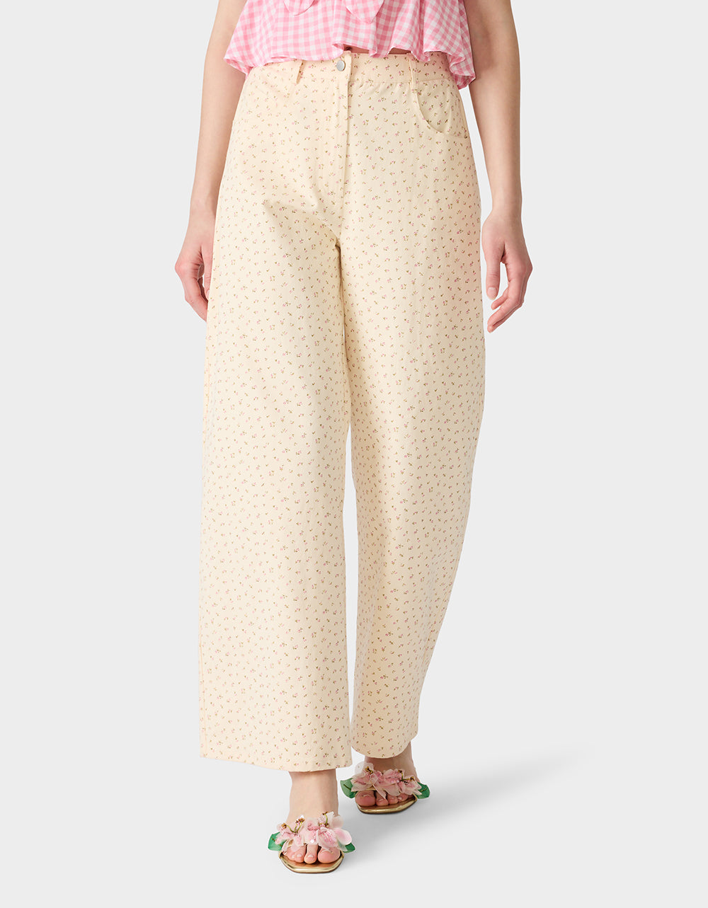 ROSEBUD JEANS CREAM - APPAREL - Betsey Johnson - view 4