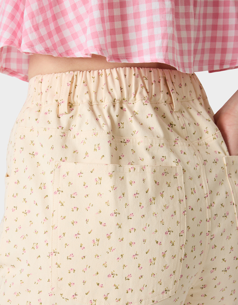 ROSEBUD JEANS CREAM - APPAREL - Betsey Johnson - view 5