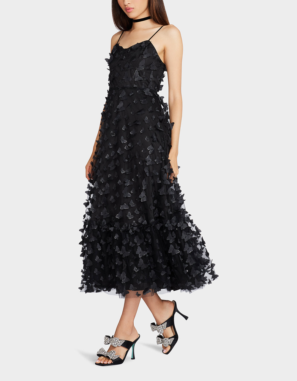 BETSEYS BUTTERFLY MAXI DRESS BLACK | Women's Dresses – Betsey Johnson