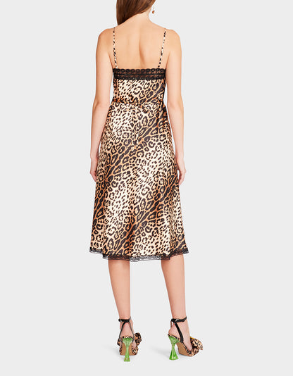 HOLLYWOOD MIDI DRESS LEOPARD - APPAREL - Betsey Johnson