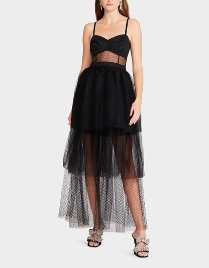 EMILY TULLE DRESS BLACK - APPAREL - Betsey Johnson