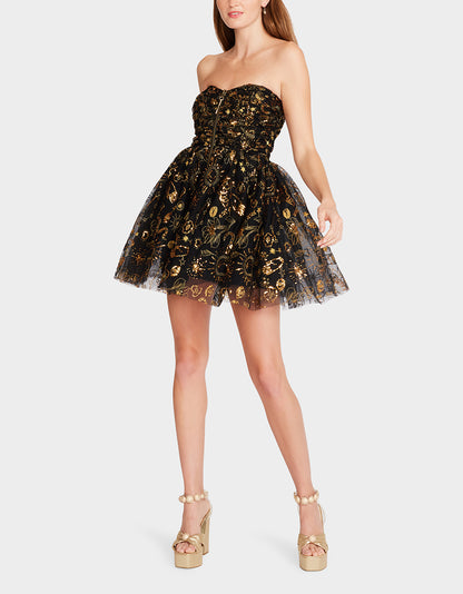 MIMI MINI DRESS BLACK - APPAREL - Betsey Johnson