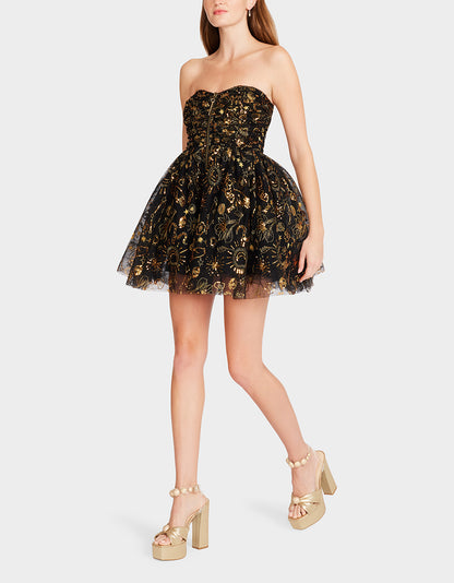 MIMI MINI DRESS BLACK - APPAREL - Betsey Johnson