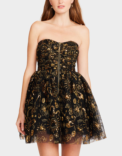 MIMI MINI DRESS BLACK - APPAREL - Betsey Johnson