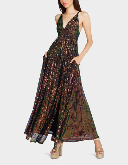 JAMES MAXI DRESS MULTI - APPAREL - Betsey Johnson