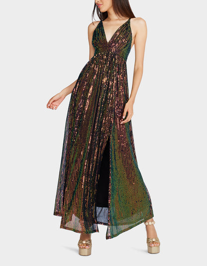 JAMES MAXI DRESS MULTI - APPAREL - Betsey Johnson