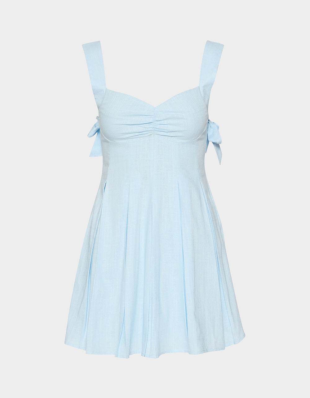 BLUEBEL BOW Light Blue Sweetheart Women's Mini Dress – Betsey Johnson