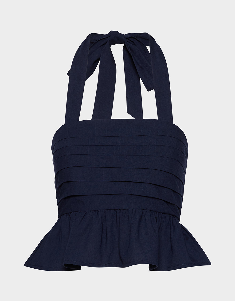 AHOY PEPLUM TOP NAVY - APPAREL - Betsey Johnson - view 2