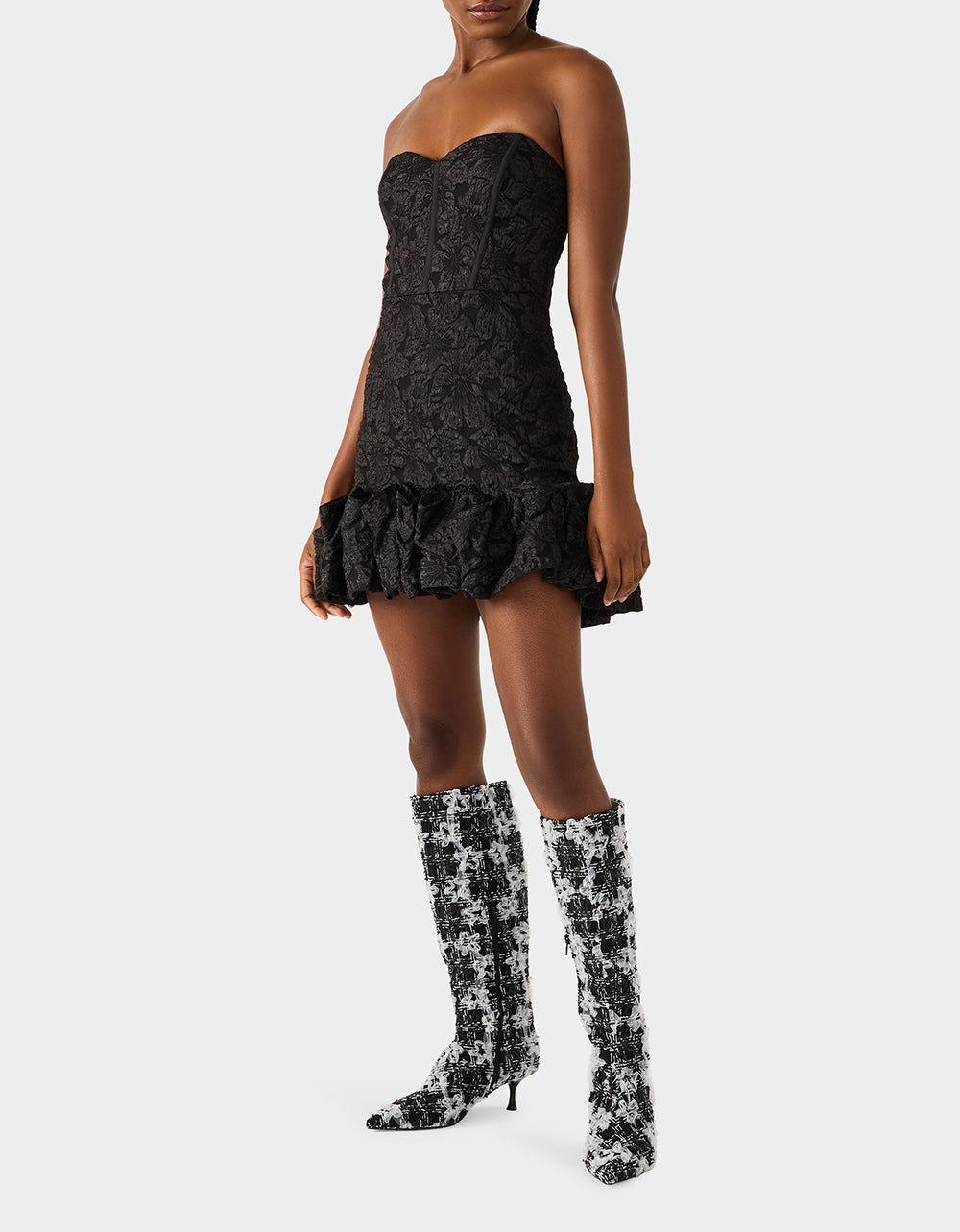 DRESSED TO FRILL DRESS BLACK - APPAREL - Betsey Johnson