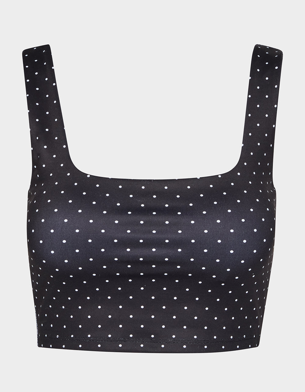 POLKA DOT PRINT CROP TOP TANK BLACK MULTI - APPAREL - Betsey Johnson - view 2