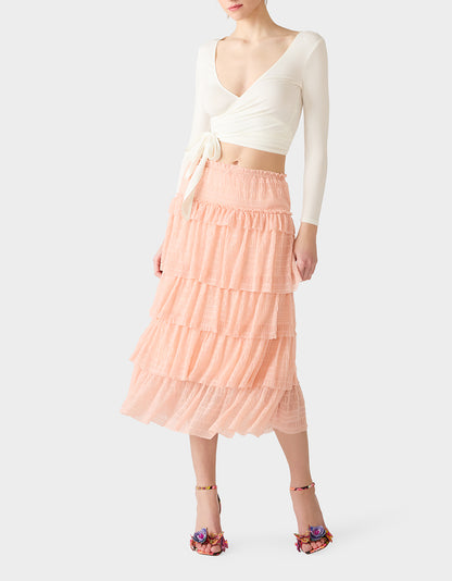 PINK DREAM SKIRT BLUSH - APPAREL - Betsey Johnson
