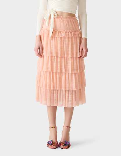 PINK DREAM SKIRT BLUSH - APPAREL - Betsey Johnson