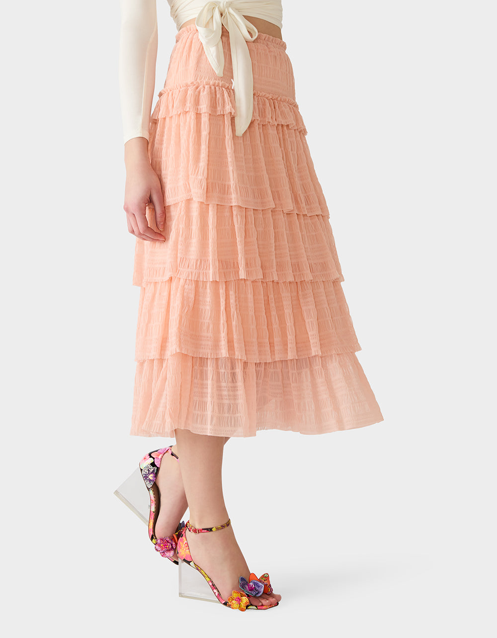 PINK DREAM SKIRT BLUSH - APPAREL - Betsey Johnson - view 6
