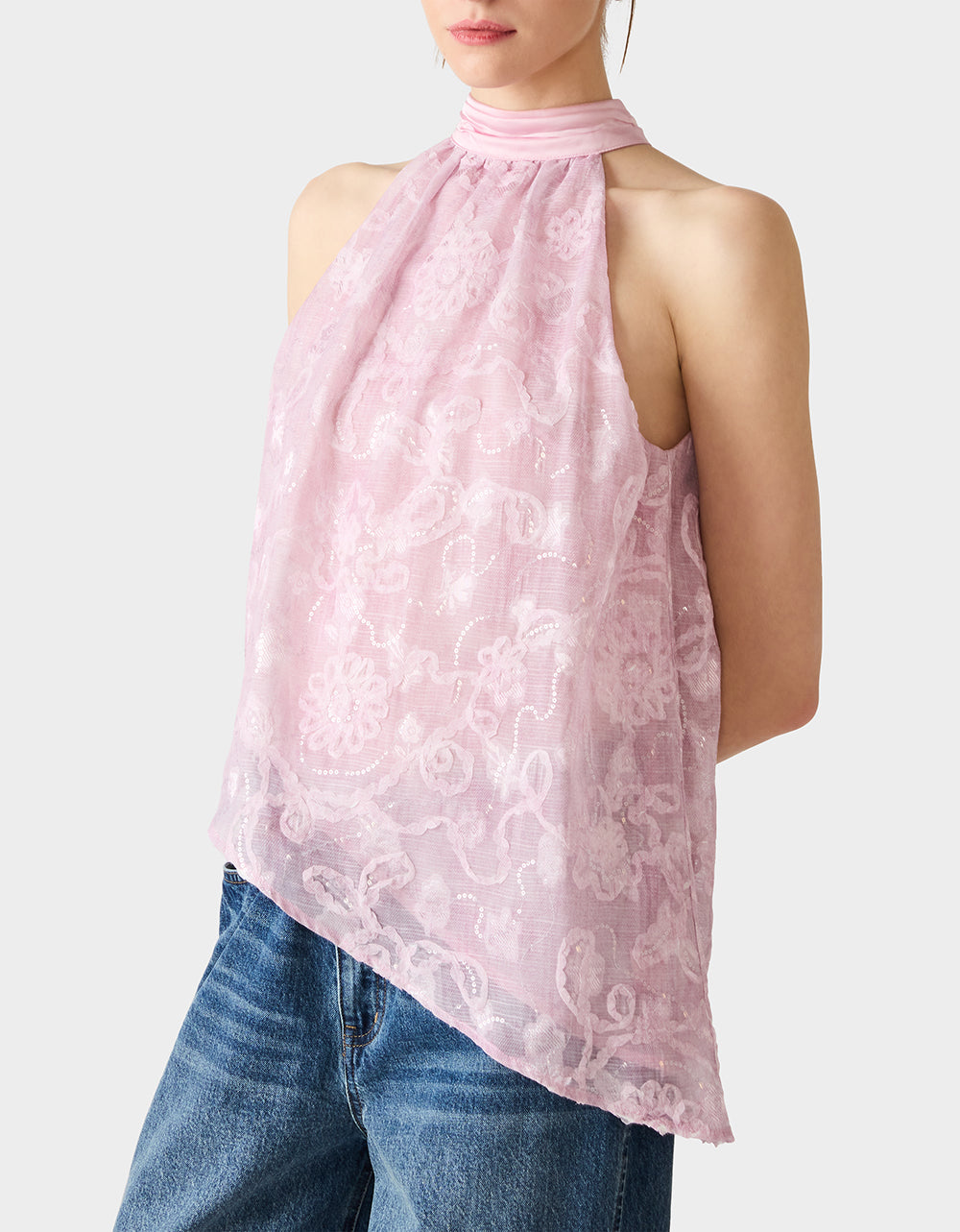BLUSH IN BLOOM TOP PINK - APPAREL - Betsey Johnson - view 4