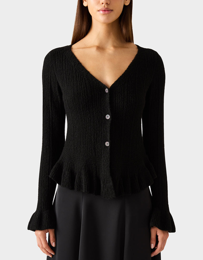 BELLE CARDIGAN BLACK - APPAREL - Betsey Johnson