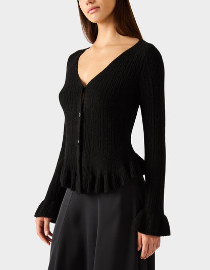 BELLE CARDIGAN BLACK - APPAREL - Betsey Johnson