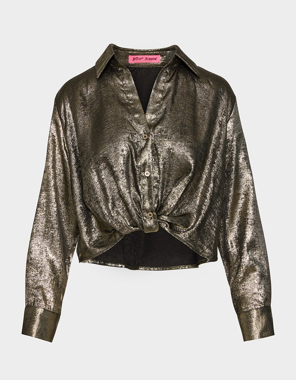 GOLD RUSH TOP BLACK/GOLD - APPAREL - Betsey Johnson - view 2