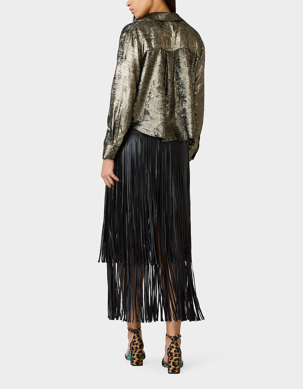 GOLD RUSH TOP BLACK/GOLD - APPAREL - Betsey Johnson - view 4