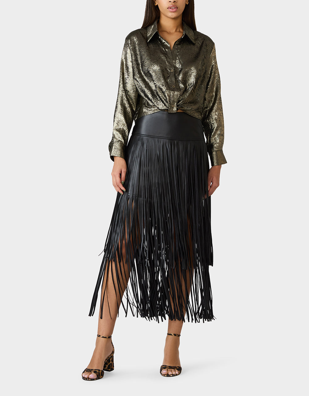 GOLD RUSH TOP BLACK/GOLD - APPAREL - Betsey Johnson - view 6