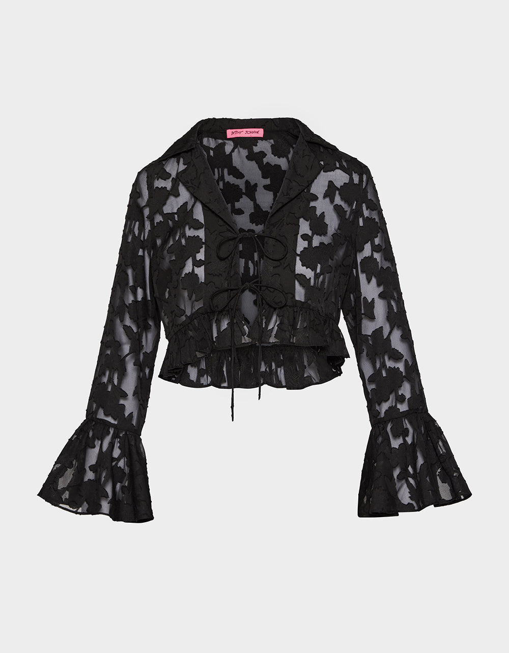OPHELIA NOIR BLOUSE BLACK - APPAREL - Betsey Johnson - view 2