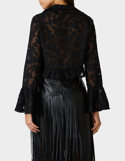 OPHELIA NOIR BLOUSE BLACK - APPAREL - Betsey Johnson