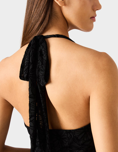 DARK DAHLIA DRESS BLACK - APPAREL - Betsey Johnson