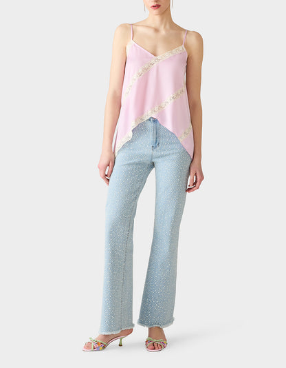 LACEBOUND TOP MAGENTA - APPAREL - Betsey Johnson