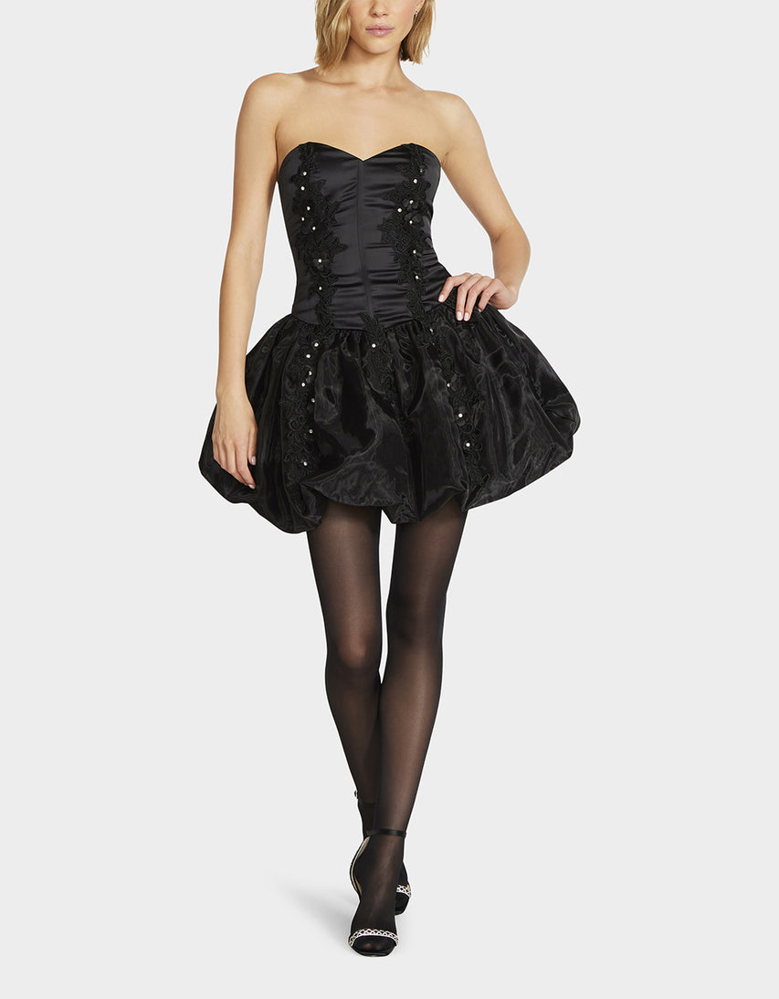 NESA MINI DRESS BLACK - APPAREL - Betsey Johnson