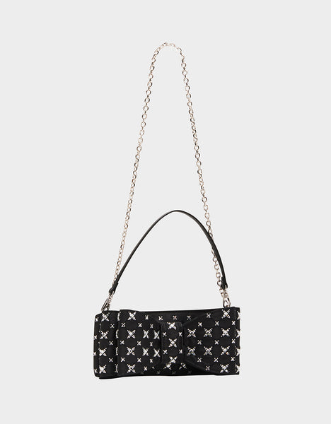 TIE THE KNOT BOW BAG BLACK | Women's Handbags – Betsey Johnson