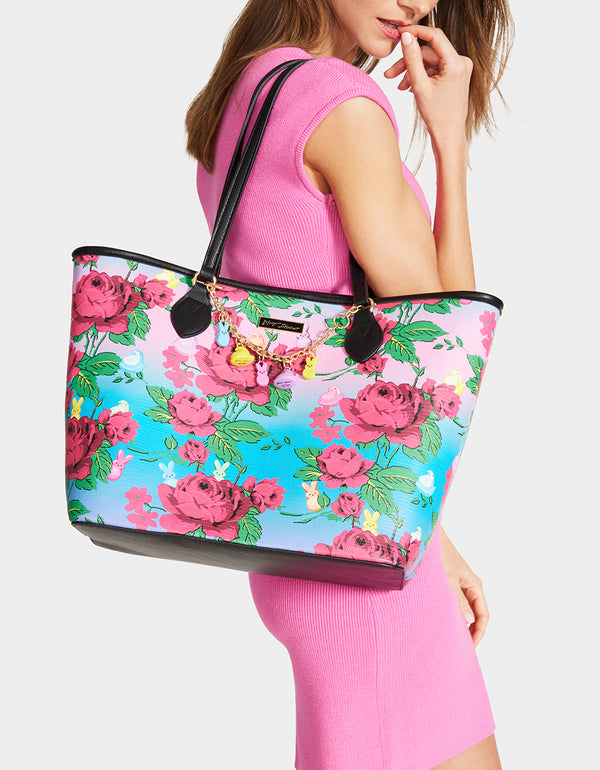 Betsey johnson pink tote sale