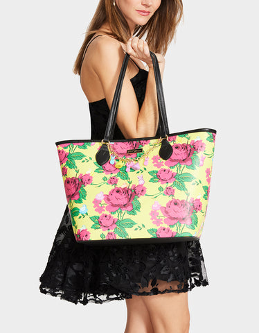 Betsey Johnson Lilly Wristlet & Tote newest Bag