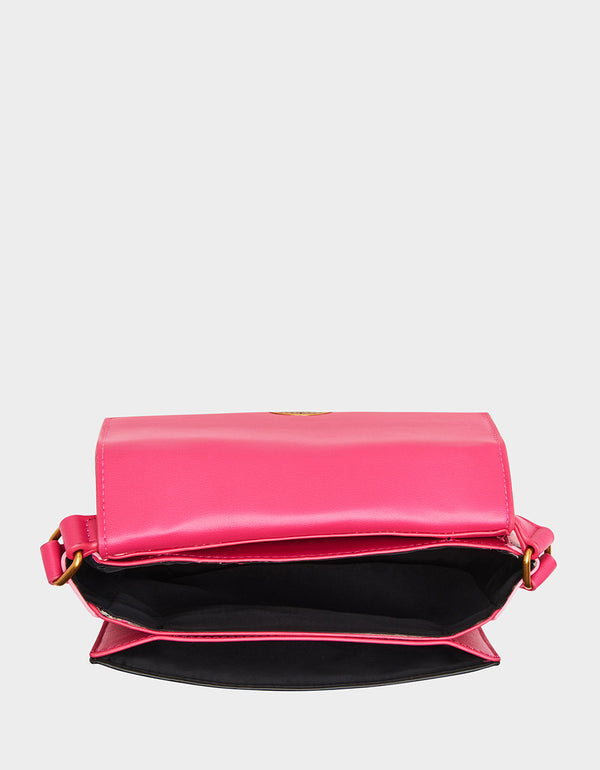 COCKTAIL TIME FLAP TOP HANDLE PINK MULTI - HANDBAGS - Betsey Johnson