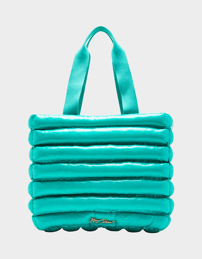 THAR SHE BLOWS WET NYLON TOTE TURQUOISE - HANDBAGS - Betsey Johnson