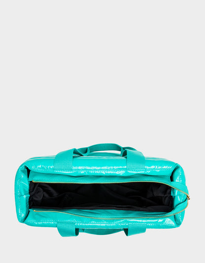 THAR SHE BLOWS WET NYLON TOTE TURQUOISE - HANDBAGS - Betsey Johnson