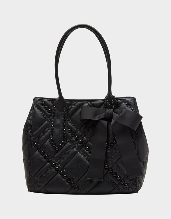 EVERYWHERE TOTE BLACK - HANDBAGS - Betsey Johnson