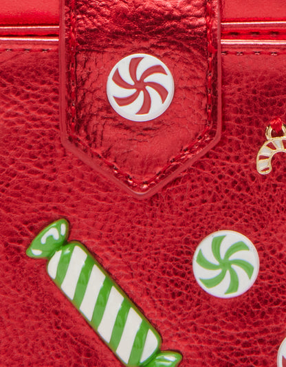 HOLIDAY CANDY BIFOLD WALLET RED - HANDBAGS - Betsey Johnson